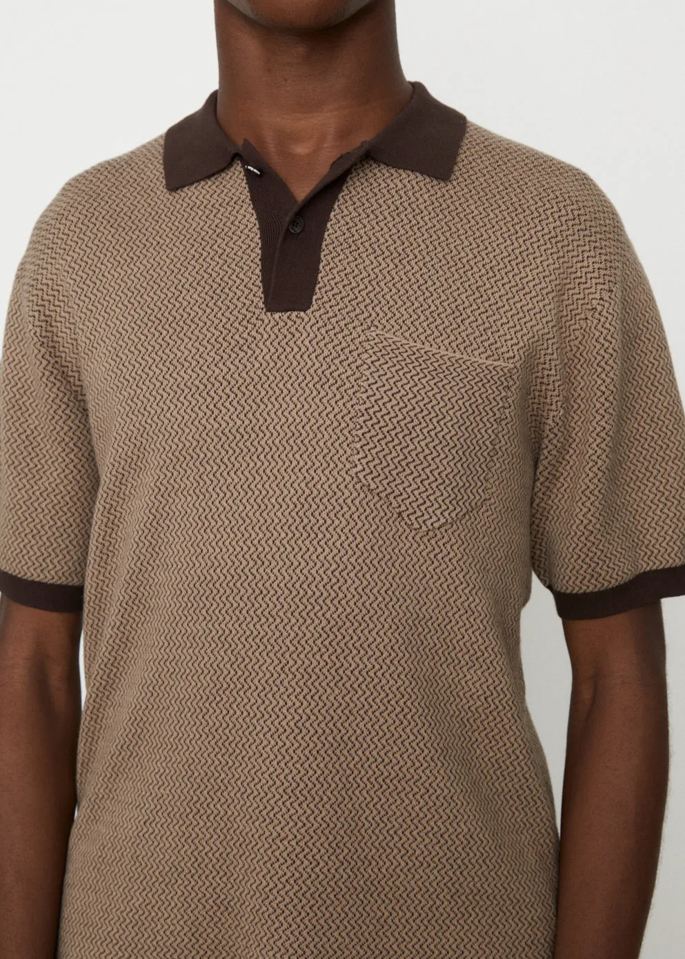 2-Tone Knit Polo