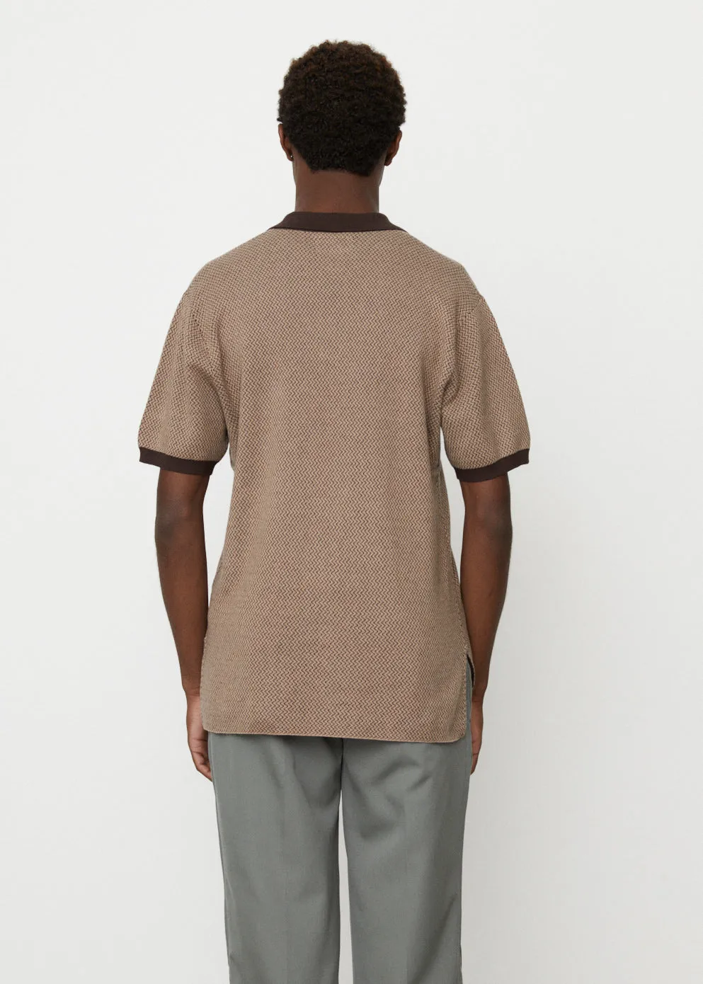 2-Tone Knit Polo