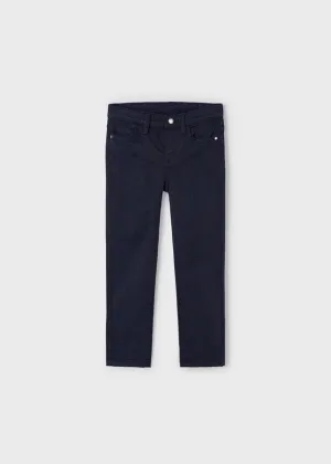 5-Pocket Slim Fit Pants, Navy, 517