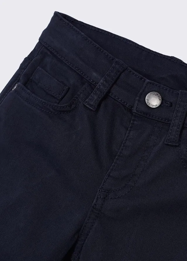 5-Pocket Slim Fit Pants, Navy, 517