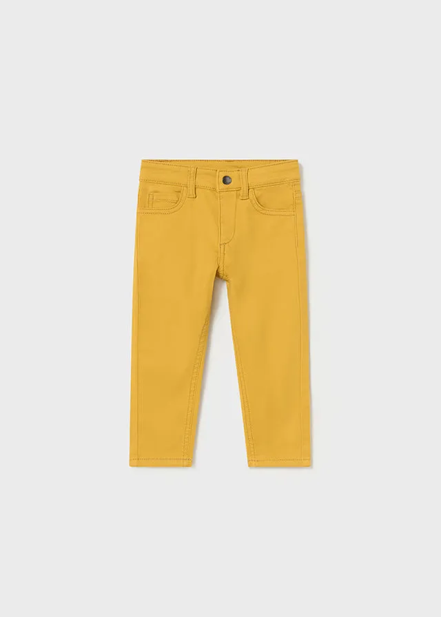 5-Pocket Slim Fit Pants, Pollen, 563