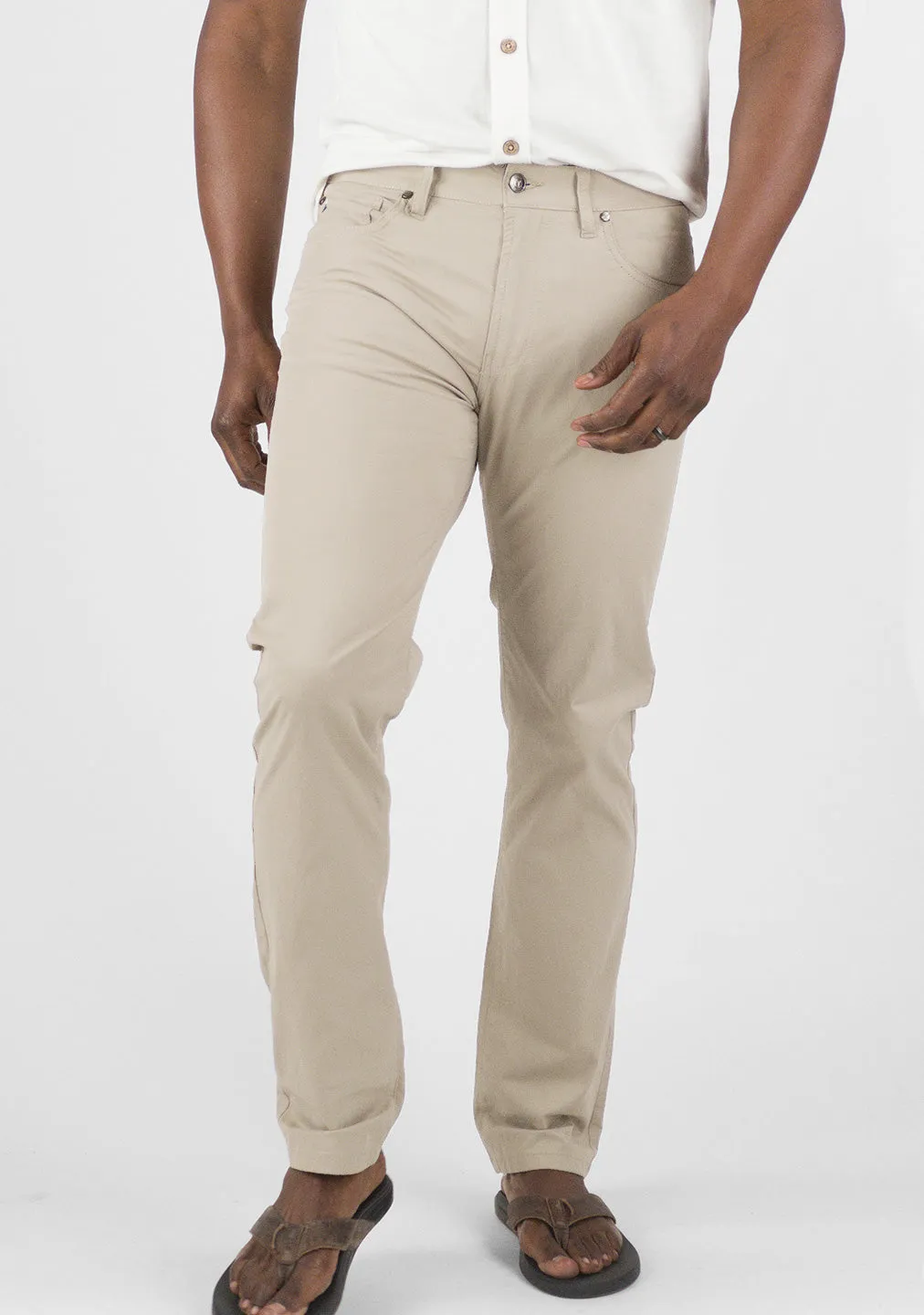 AIROTEC® Slim Fit Cotton Nylon 5-Pocket Pants
