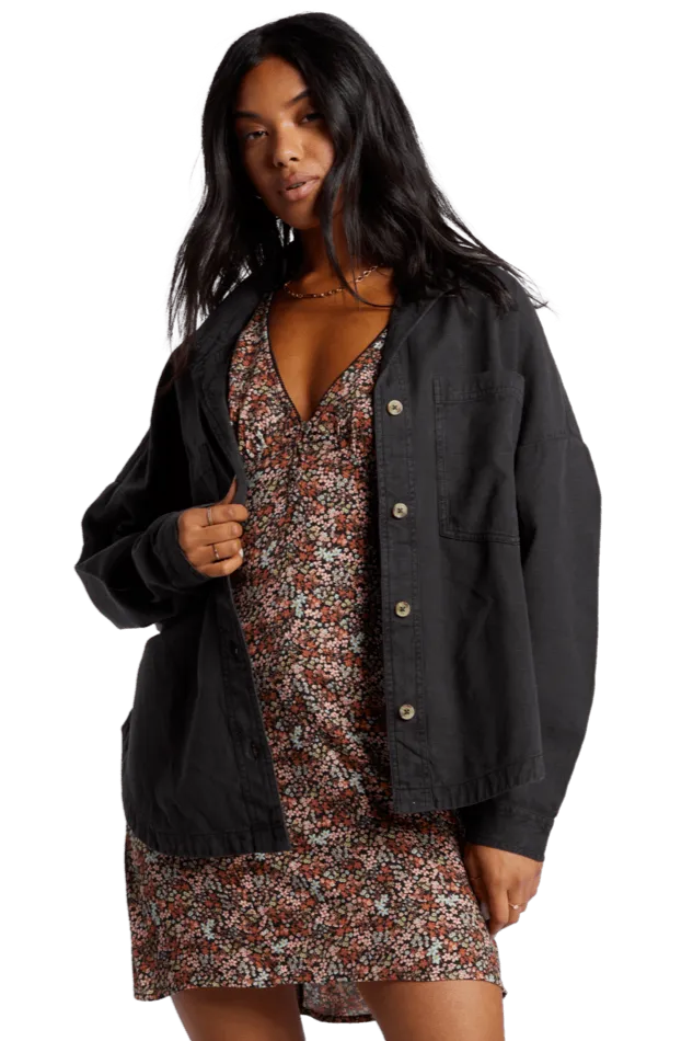 BILLABONG Stoked On You Oversized Shirt Jacket