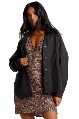 BILLABONG Stoked On You Oversized Shirt Jacket
