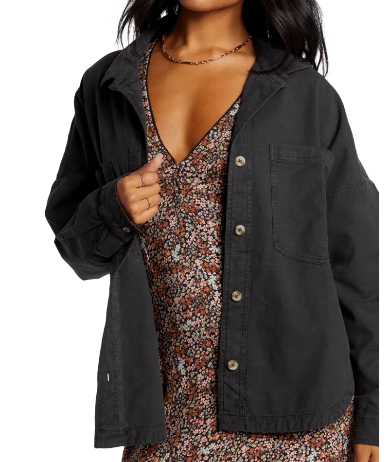 BILLABONG Stoked On You Oversized Shirt Jacket