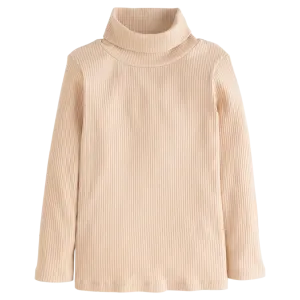 BISBY Ribbed Turtleneck - Oatmeal