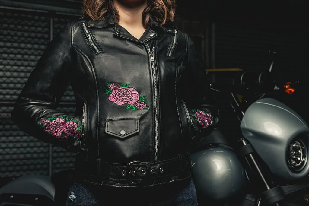 Bloom - Women's Motorcycle Leather Jacket - Extreme Biker Leather