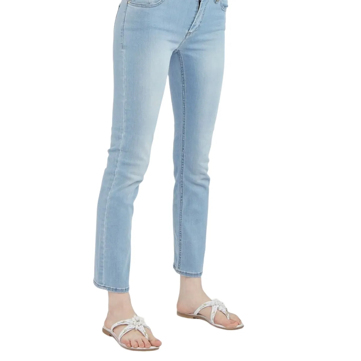 CafèNoir Pantalone Denim Slim da donna C7JJ3060 B030 light sky