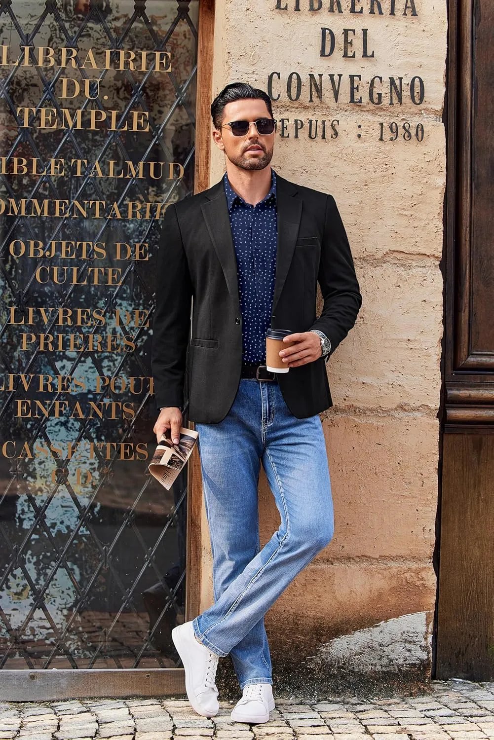 COOFANDY Mens Long Sleeve Button Down Shirts Casual Untucked Shirts for Men Dress Shirts Wedding Shirts