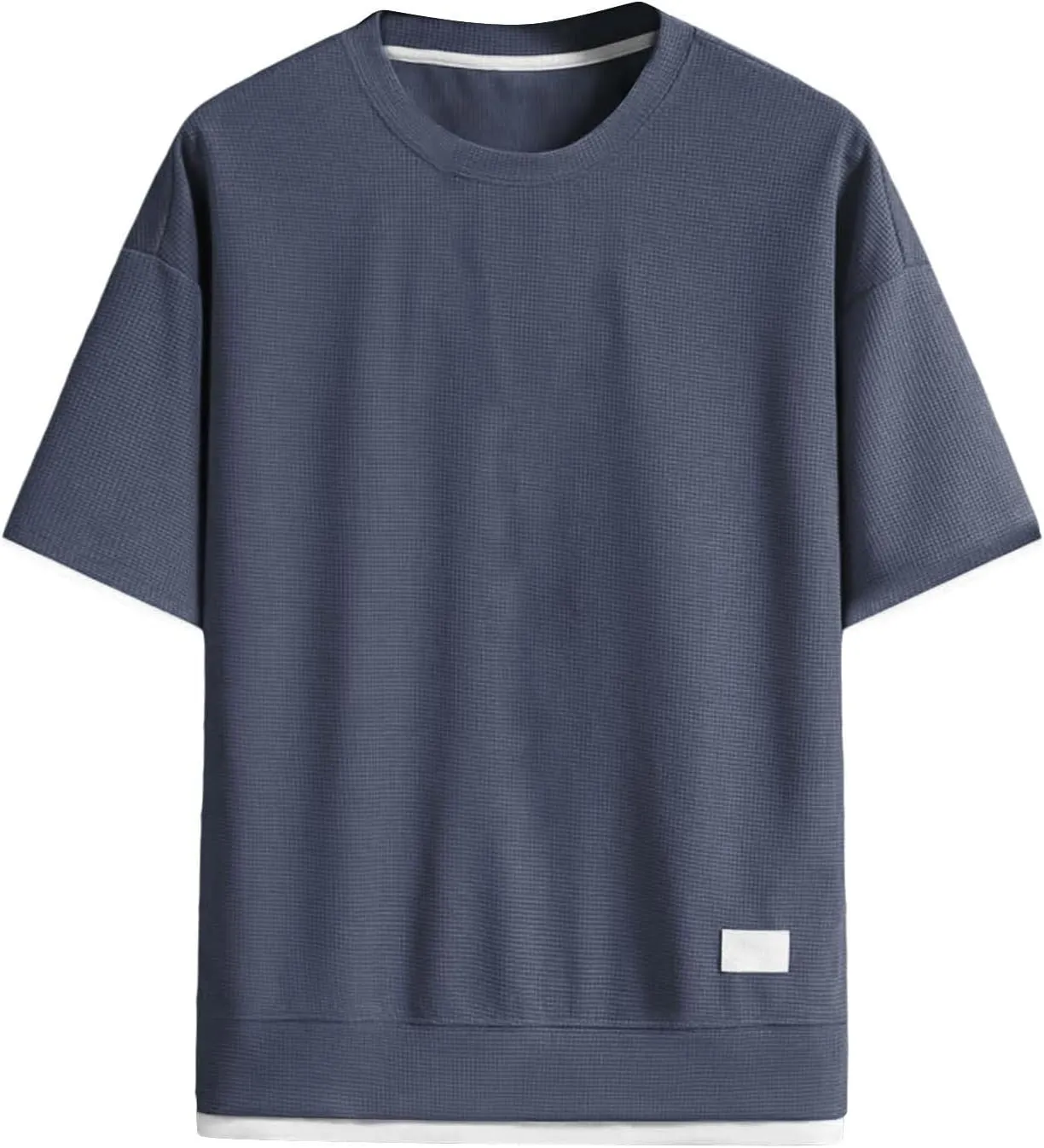 CRNTCEM Mens Crew Neck Oversized Workout T Shirts Loose Fit Athletic Running Streetwear Tees Summer Short Sleeve T-Shirts