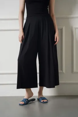 CROPPED WIDE LEG PANTS