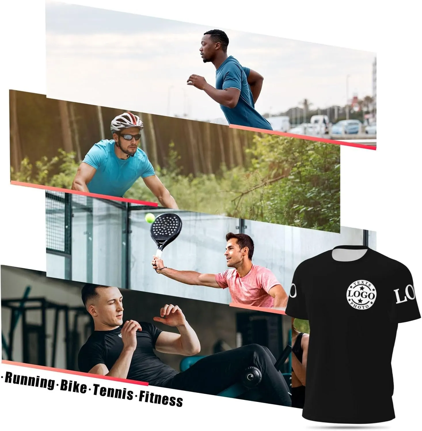 Custom T Shirts for Men Custom Tshirts Unisex Add Text Logo Photo Personalized Tshirts Customized T Shirts Front Back