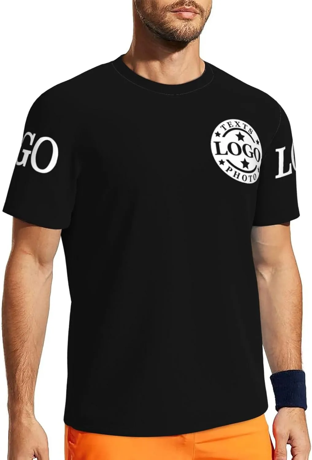 Custom T Shirts for Men Custom Tshirts Unisex Add Text Logo Photo Personalized Tshirts Customized T Shirts Front Back