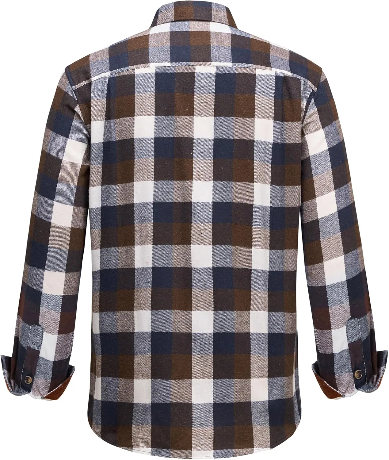 DEMEANOR Mens Flannel Shirts Long Sleeve Plaid Button Down Shirt Cotton Flannel Shirt for Men Shirts Casual Work Shirts