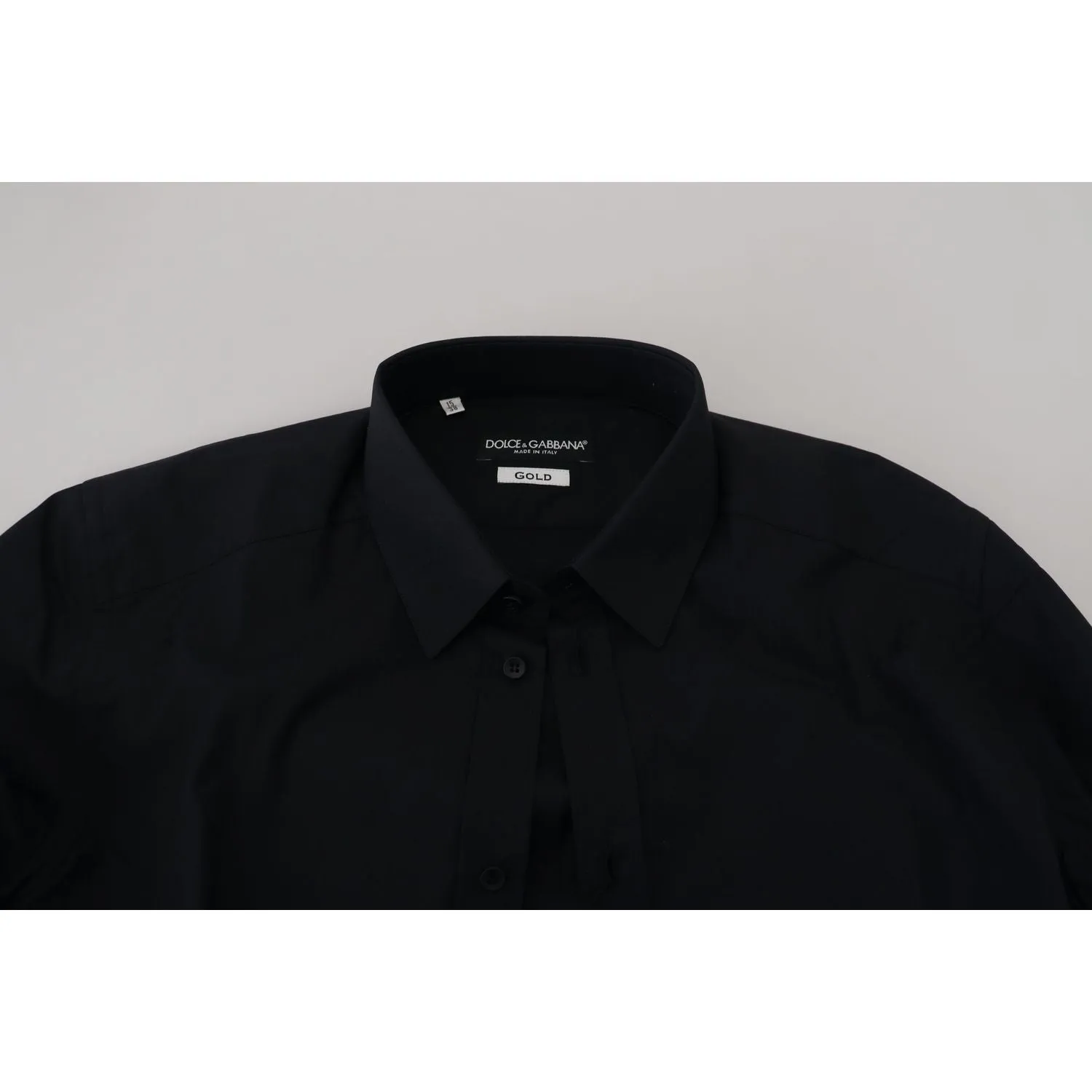 Dolce & Gabbana Chic Black Cotton Dress Shirt