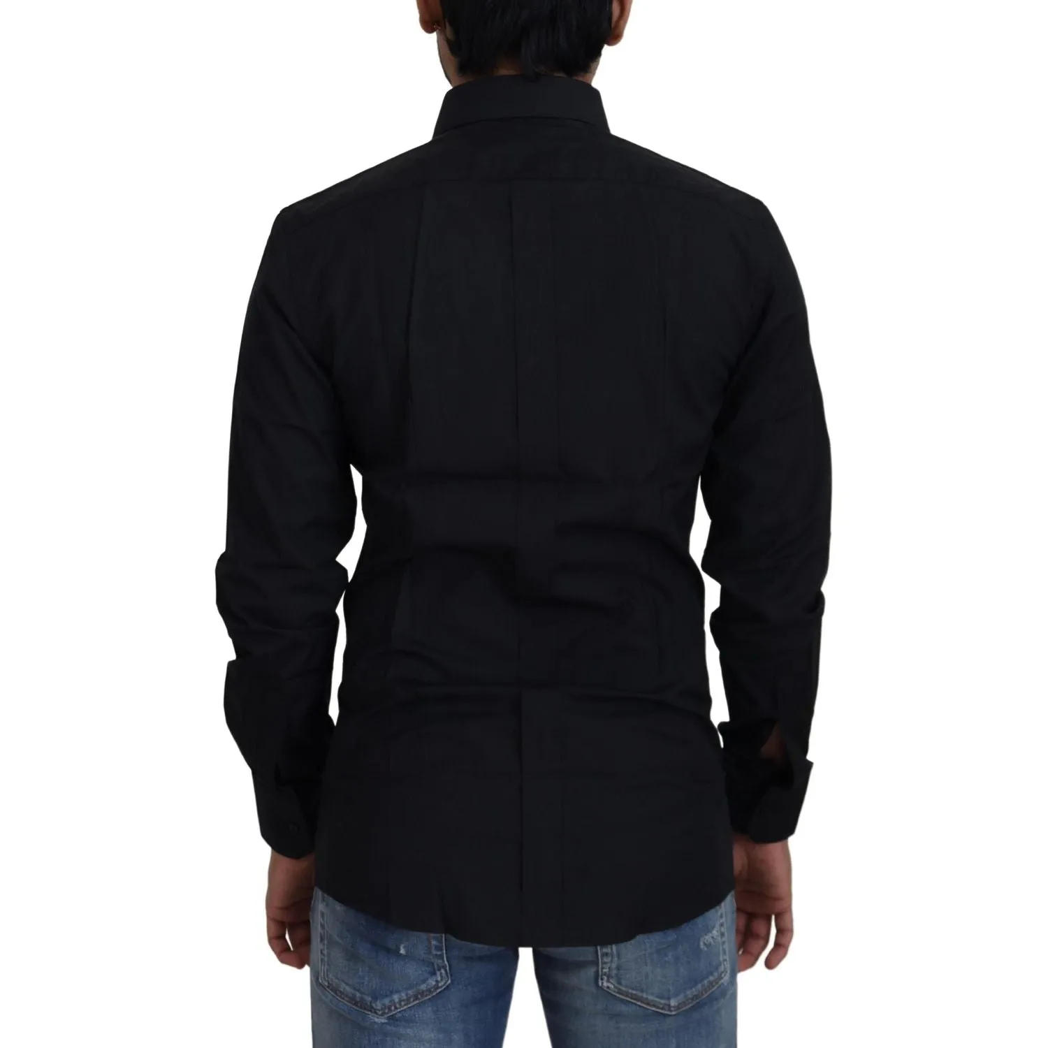 Dolce & Gabbana Chic Black Cotton Dress Shirt