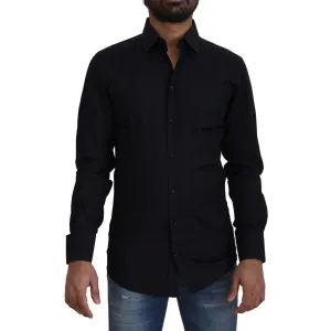 Dolce & Gabbana Chic Black Cotton Dress Shirt