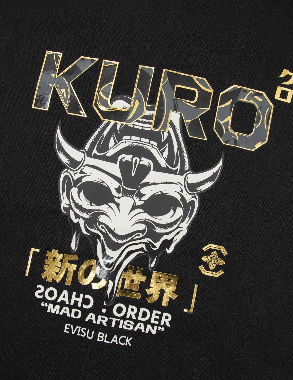 Dripping Hannya Skull Print Denim Shirt
