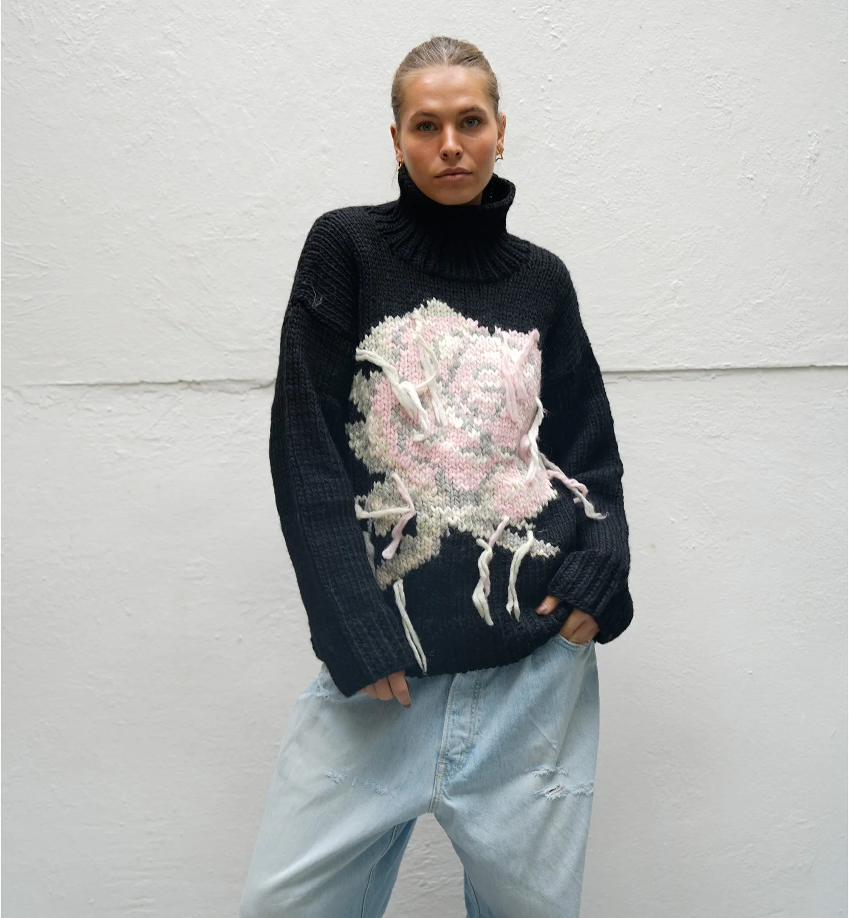 GANNI Graphic Turtleneck