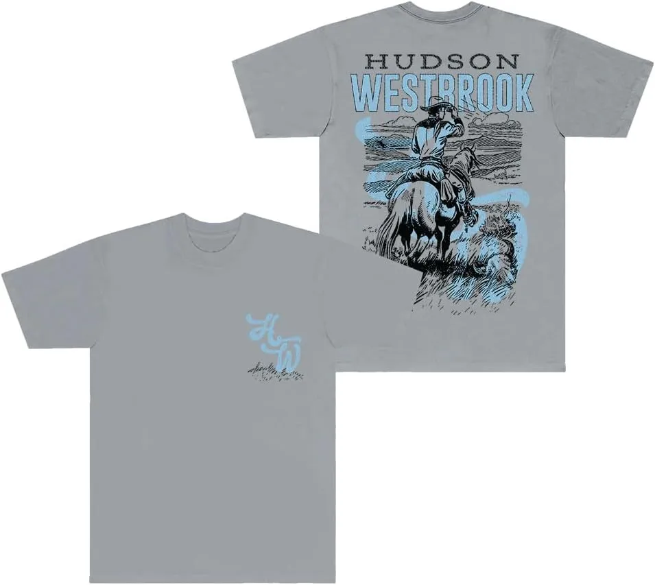 Hudson Westbrook Cowboy T-Shirts Take Your Time Tour Merch Cosplay Unisex Fashion Crewneck Short Sleeve Tee