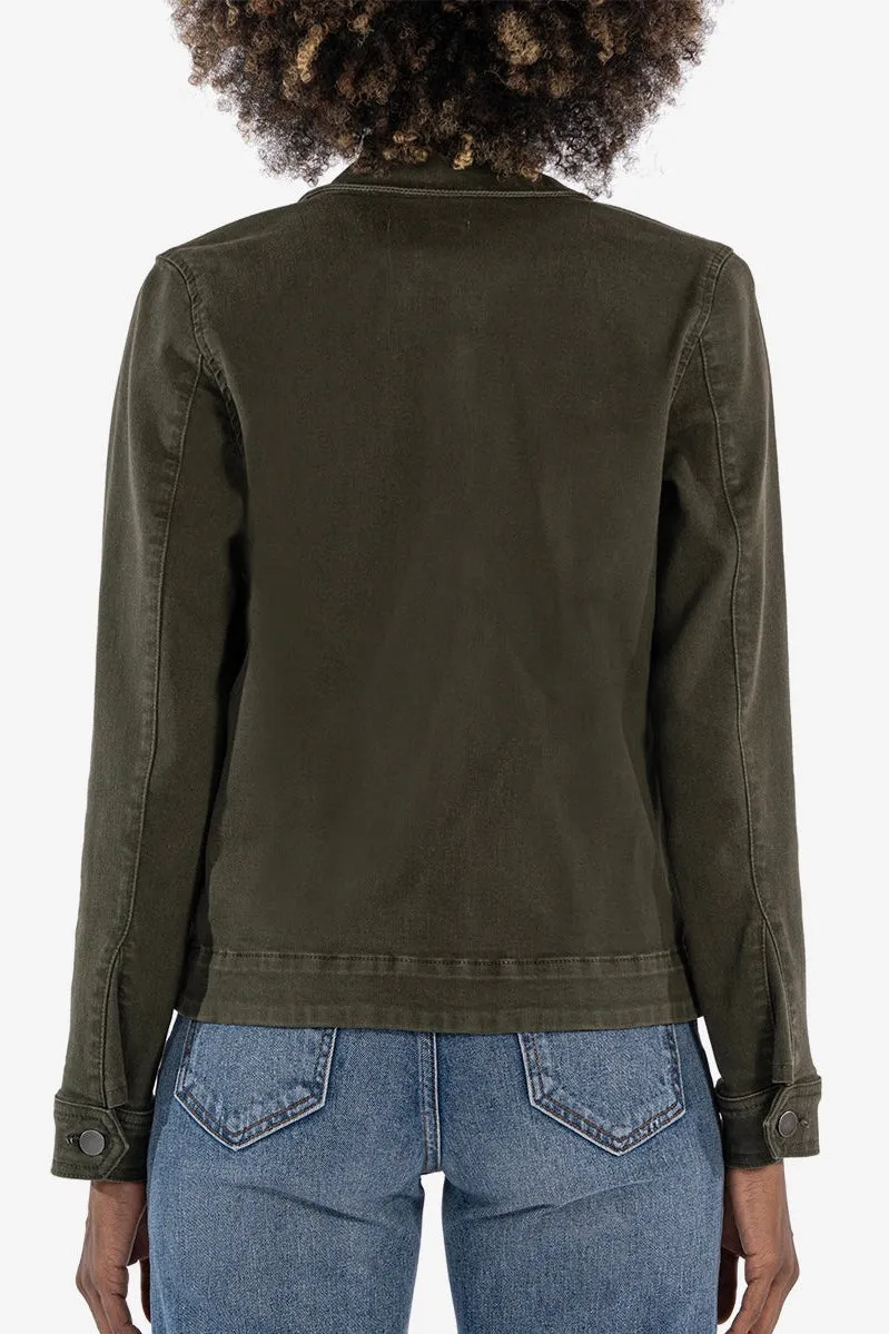 KUT Olive Amanda Boxy Jacket
