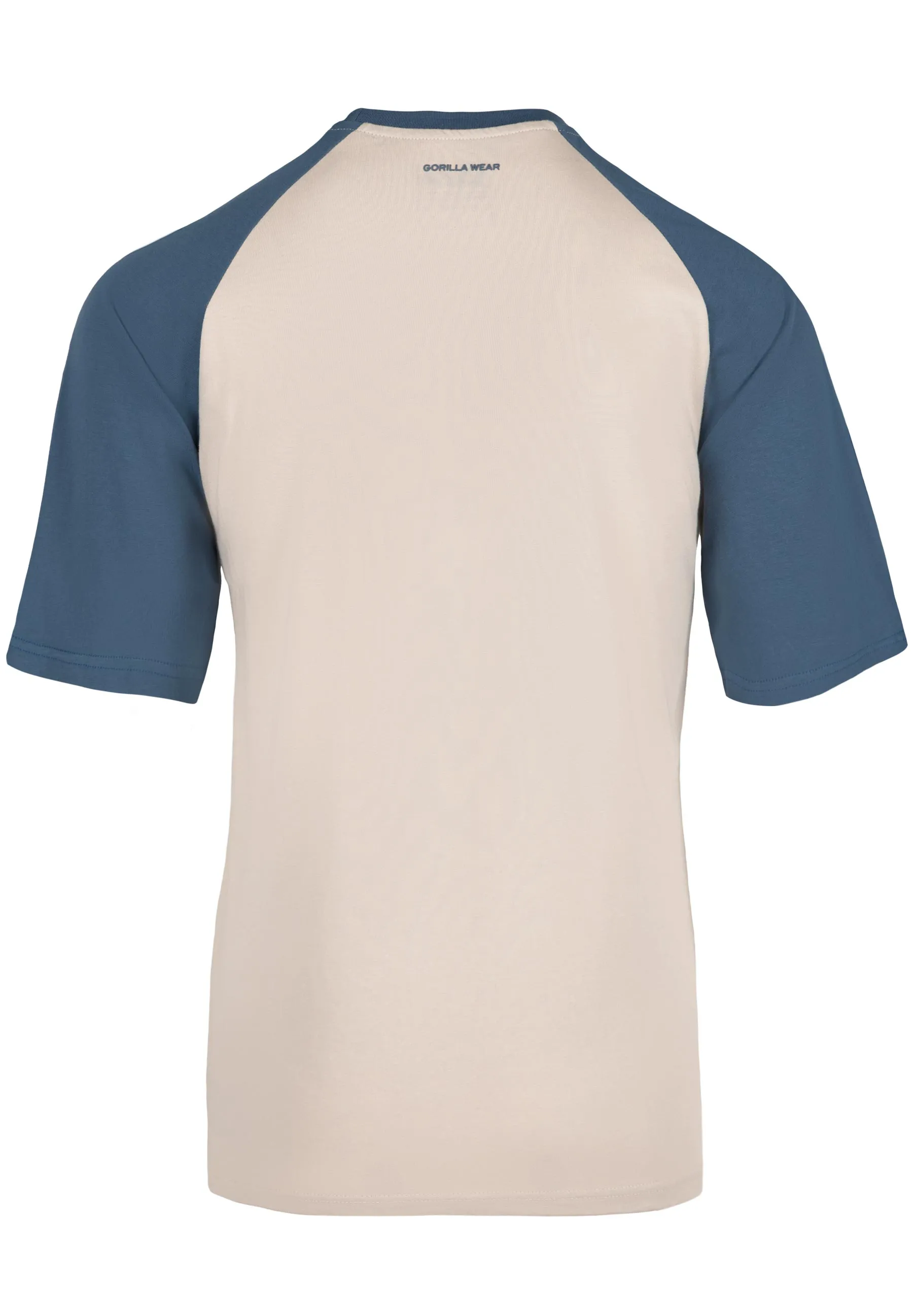 Logan Oversized T-Shirt - Beige/Blue