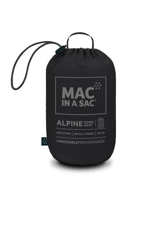 Mac in a Sac - Alpine Packable Down Men's Vest - Jet Black