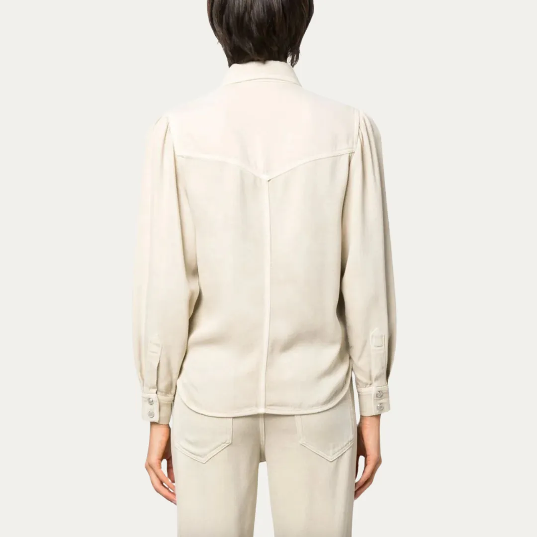 Marant Etoile Tahisse Denim Shirt - Ecru