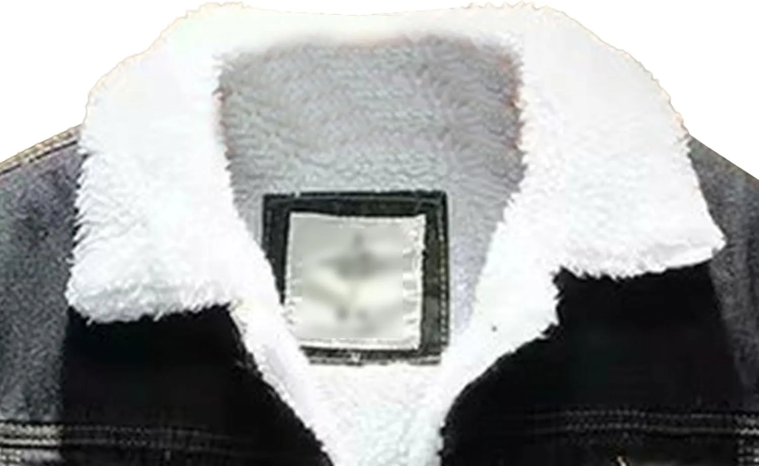 Men Fur Collar Lined Denim Jacket Sherpa Windbreaker Cotton Jean Jackets Winter Fleece Cargo Cowboy Coat