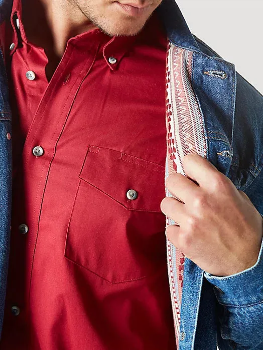 Men's Wrangler Flannel Lined Denim Jacket