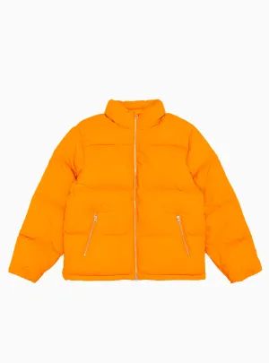 Nylon Down Puffer Jacket Orange