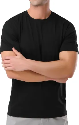 Pioneer Camp Mens T Shirts Cotton Casual Crew Neck Short/Long Sleeve Basic Heavyweight Soft Plain Tees Classic Fit Tshirts