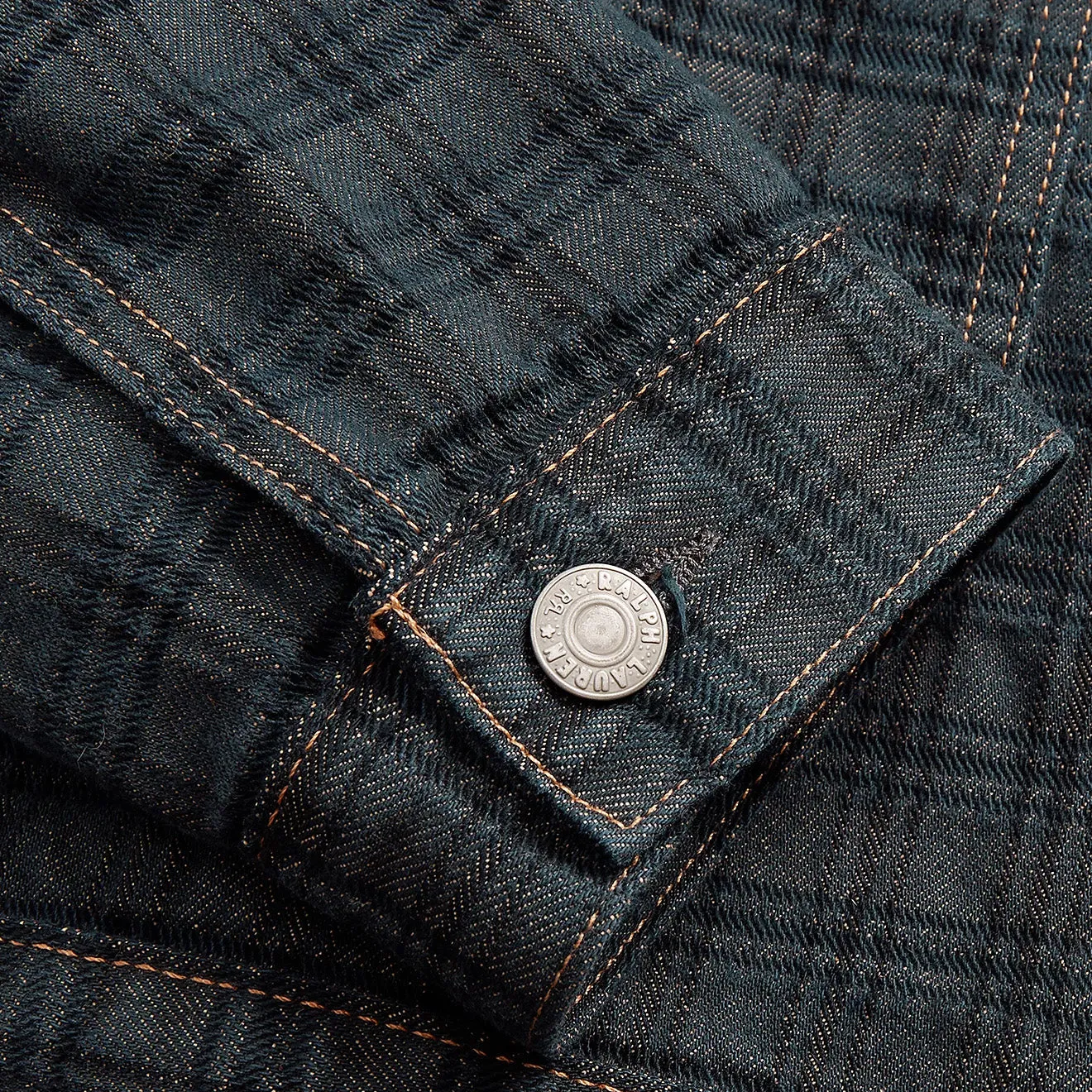 RRL by Ralph Lauren Limited-Edition Jacquard Denim Jacket Nightford Wash