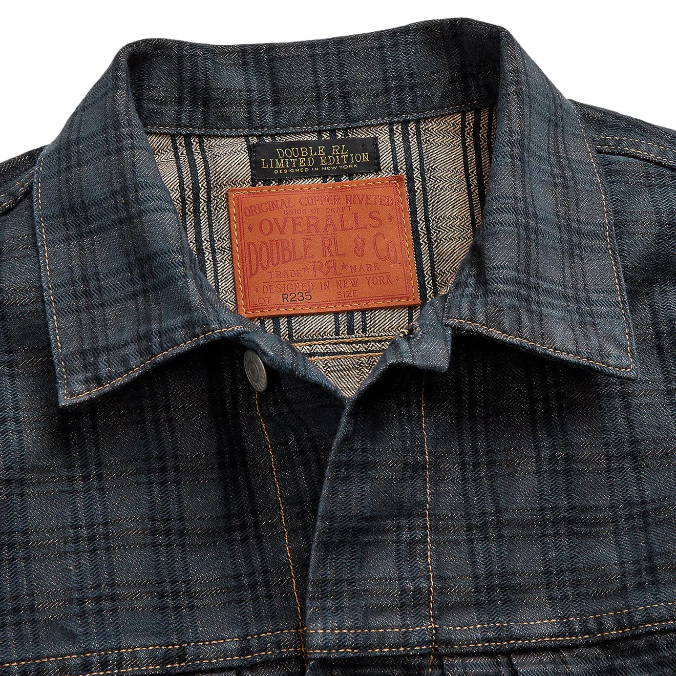 RRL by Ralph Lauren Limited-Edition Jacquard Denim Jacket Nightford Wash