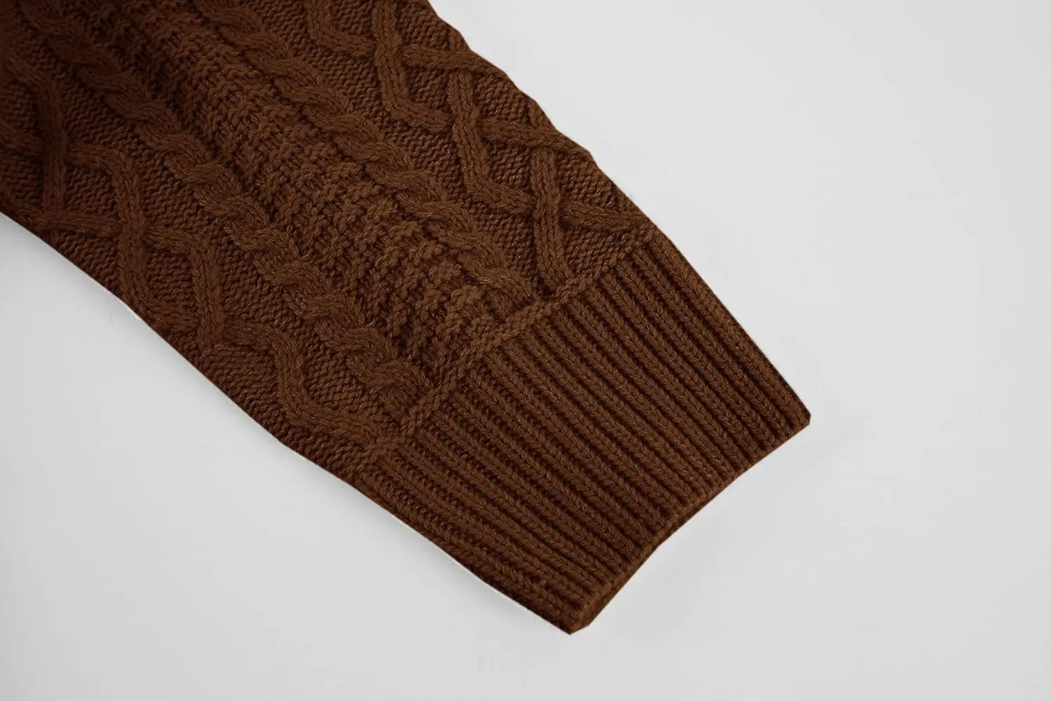 Runcati Mens Shawl Collar Sweaters Casual Cable Knit V-Neck Slim Fit Fall Winter Lightweight Pullover Sweater Knitwear