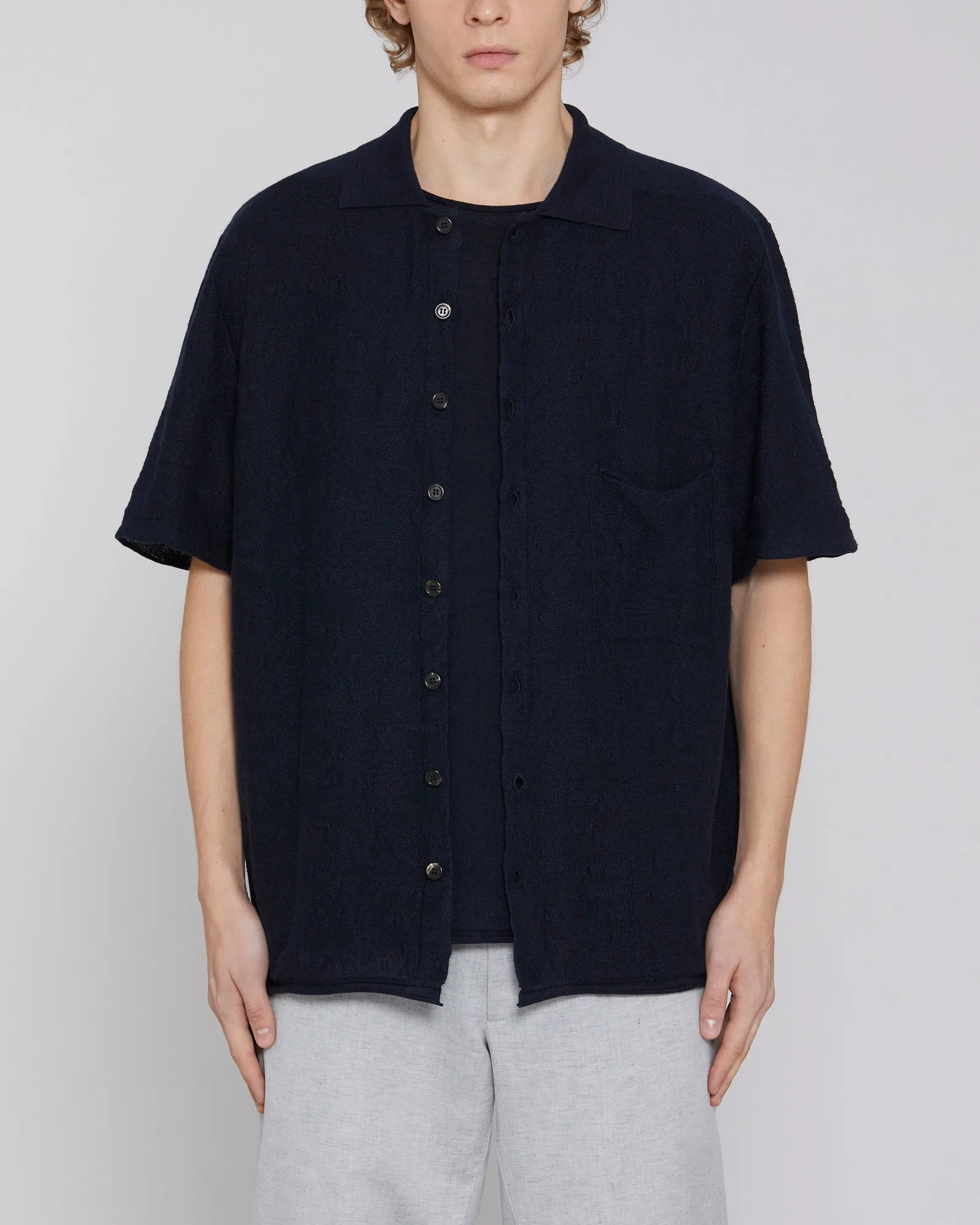 T-shirt Terry Blue Navy