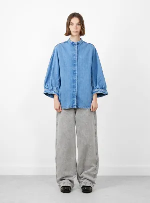 Tahari Top Blue Denim
