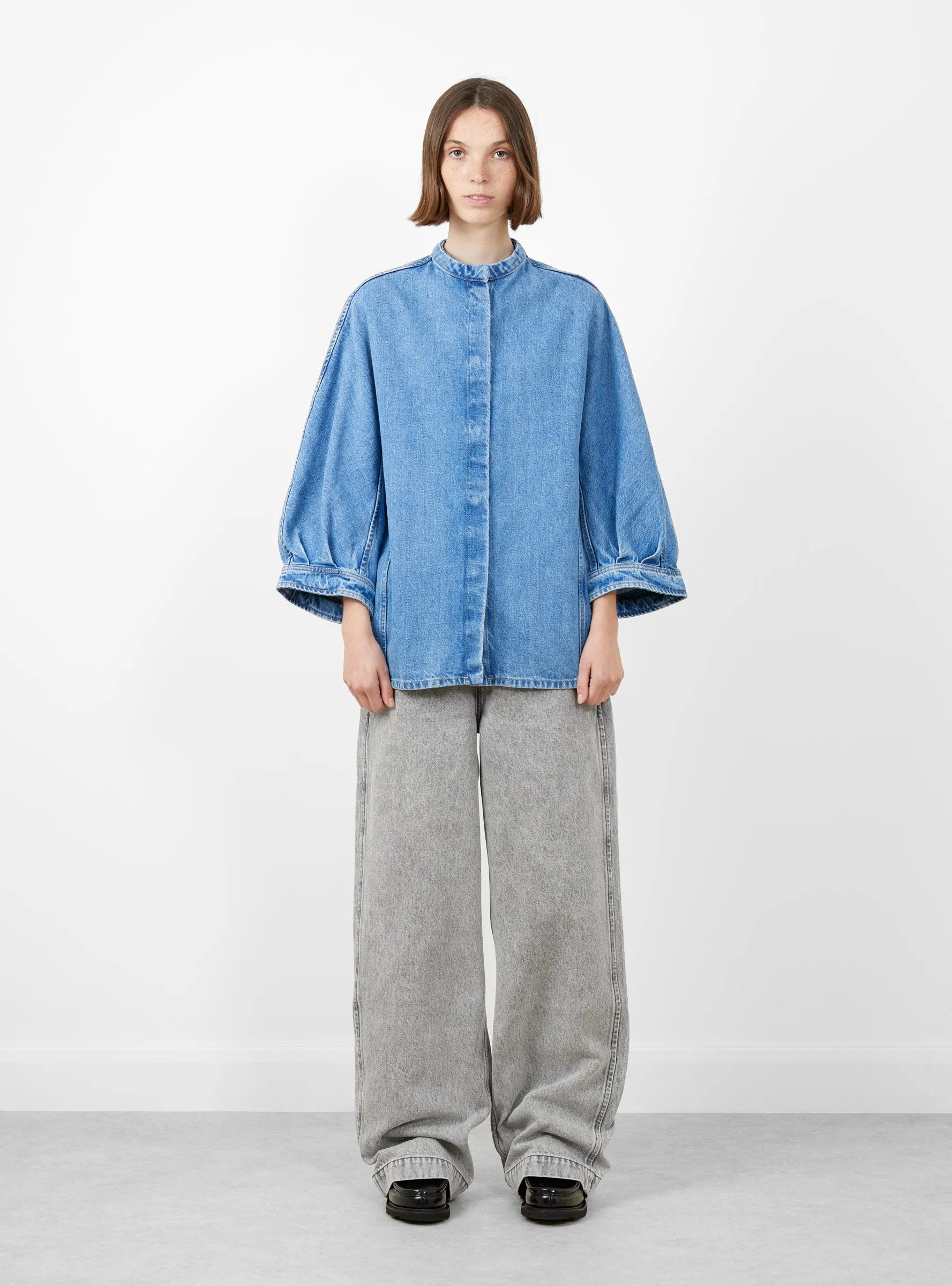 Tahari Top Blue Denim