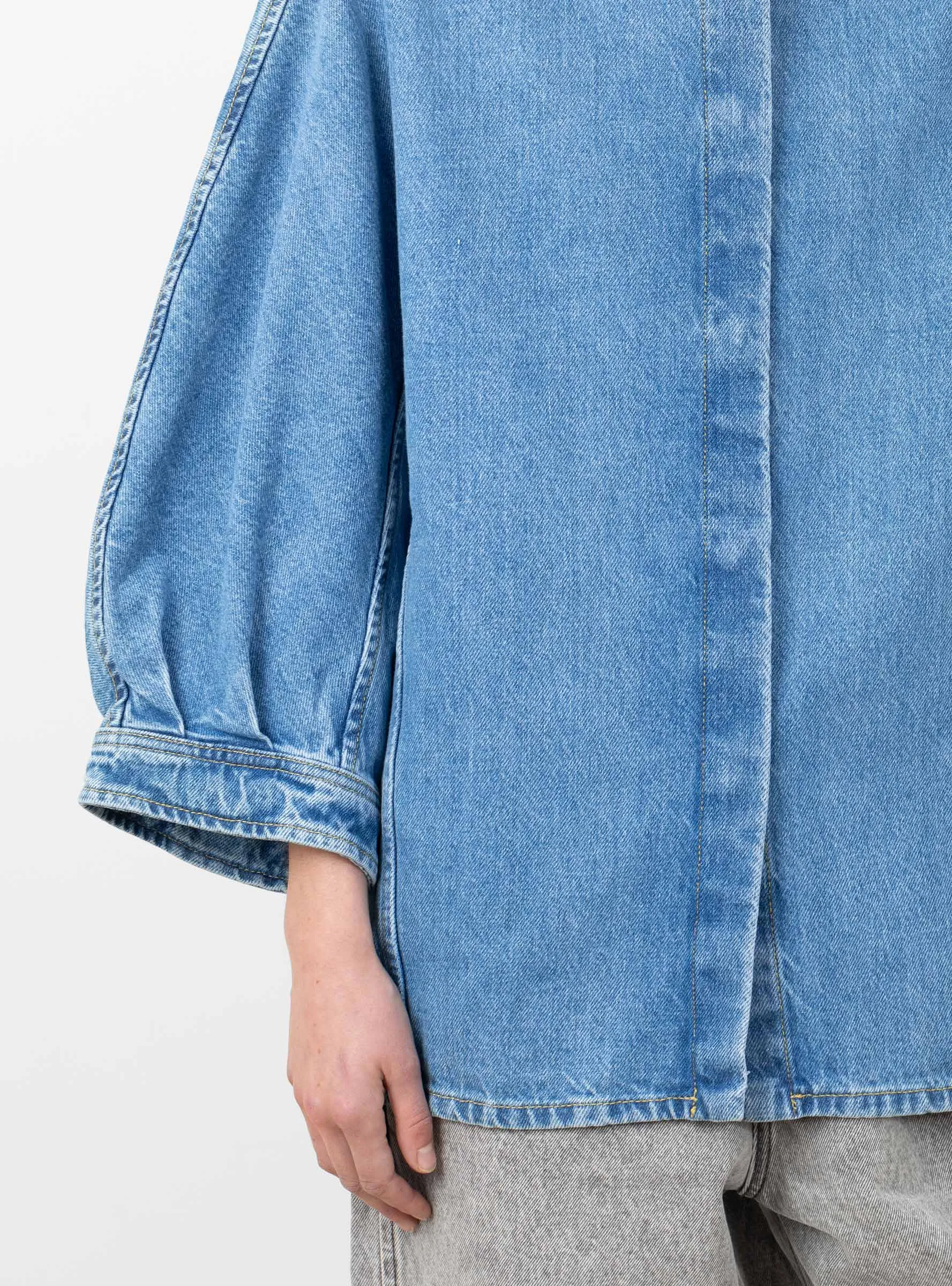 Tahari Top Blue Denim