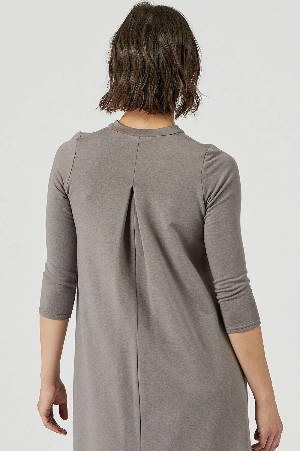 Tencel Mock Neck 3/4 Sleeve Julia Dress