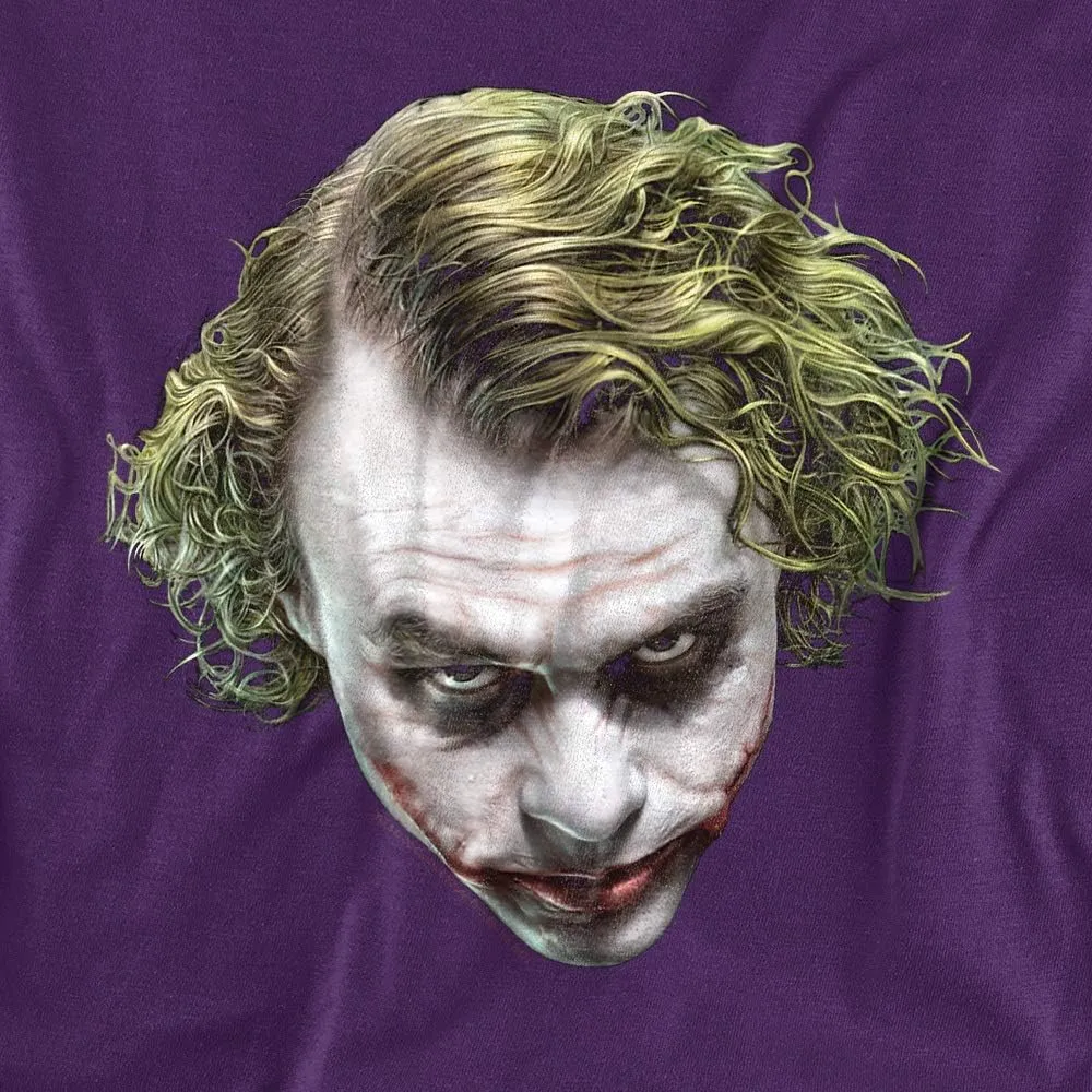 The Dark Knight Heath Ledger Painted Joker Head T Shirts & Stickers