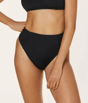 The High - Waisted - Cheeky - Bottom - Flat - Black