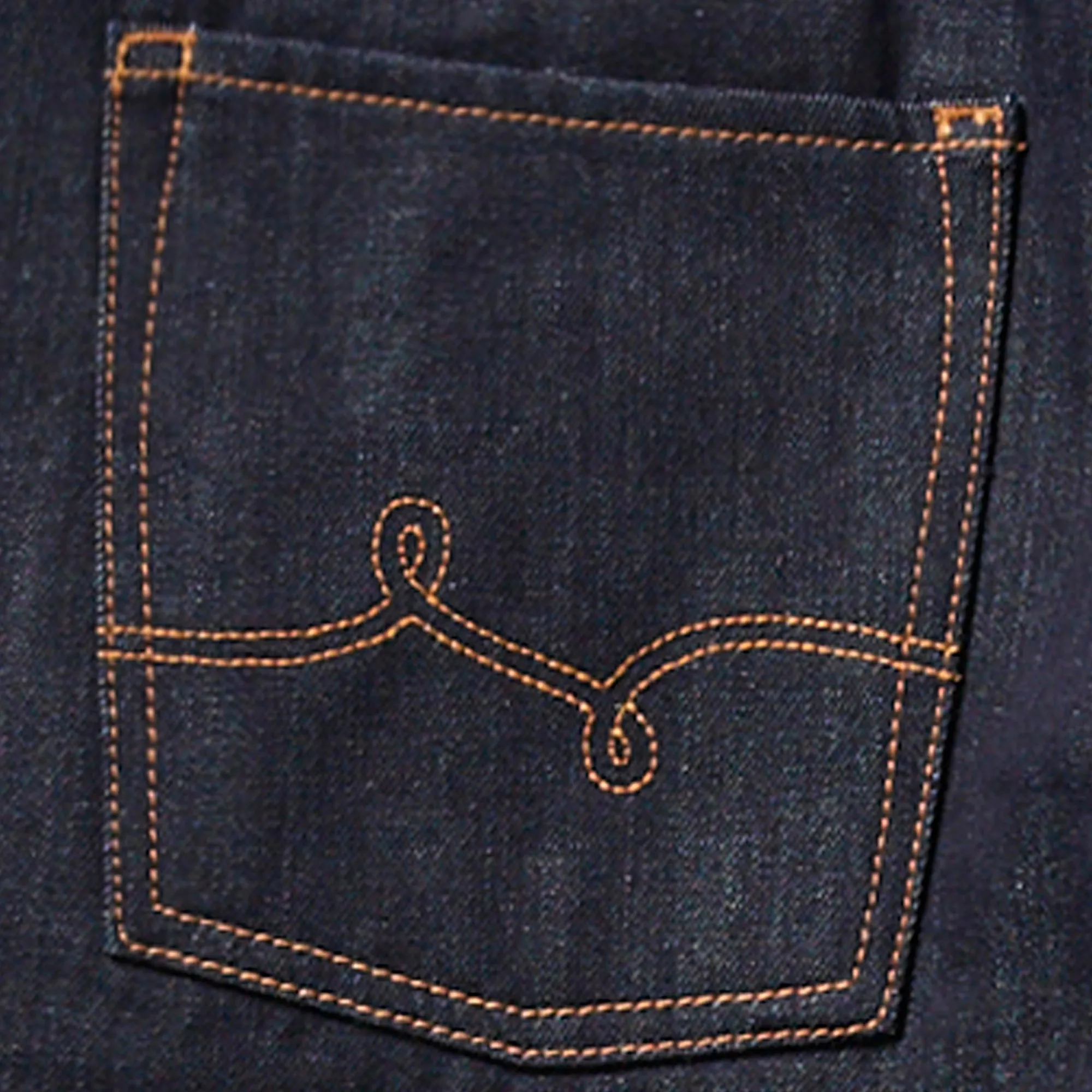TRUE TAPER DENIM JEANS - RAW INDIGO