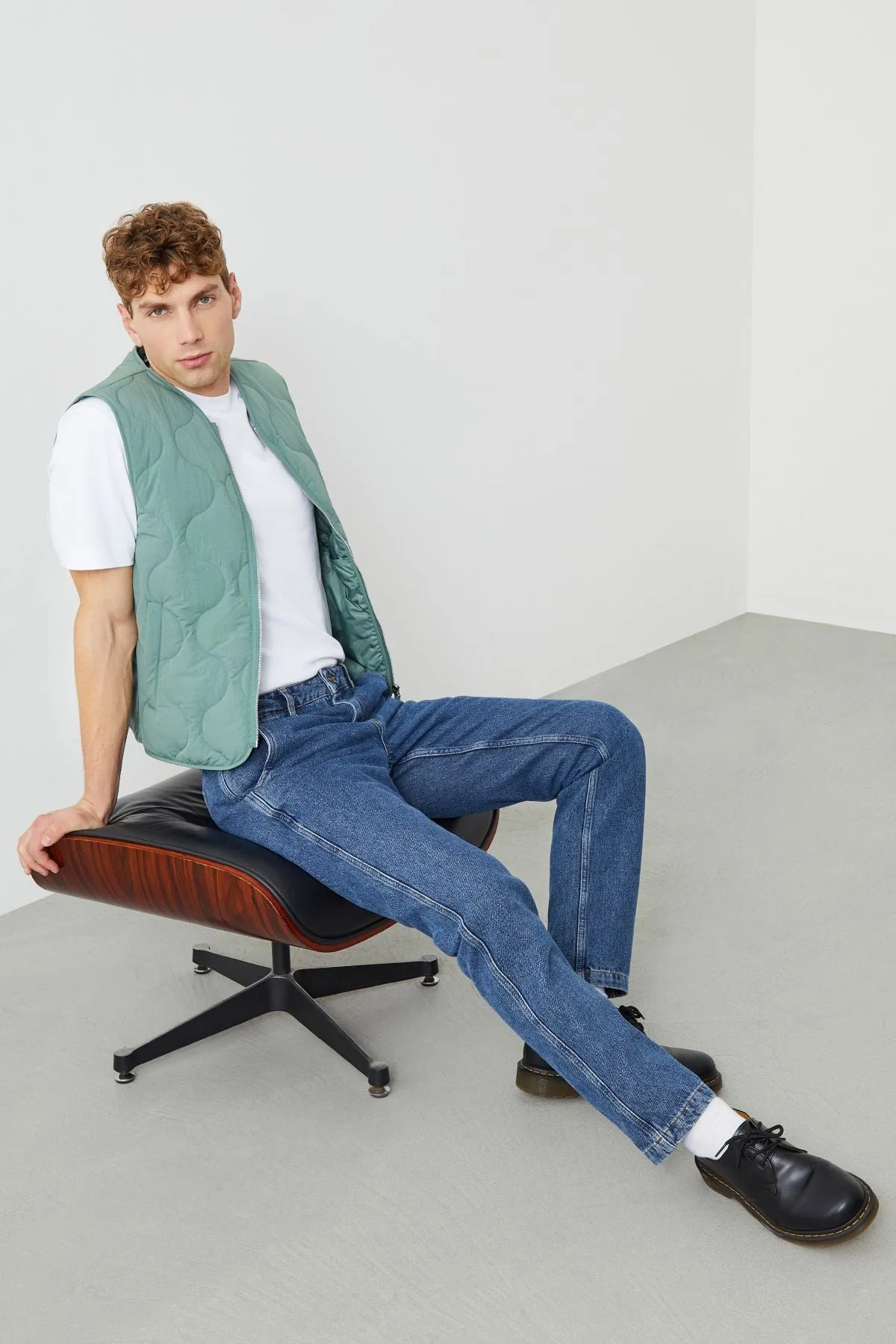 Vin Carrot Fit Vintage Wash Organic Fabric Men's Jeans