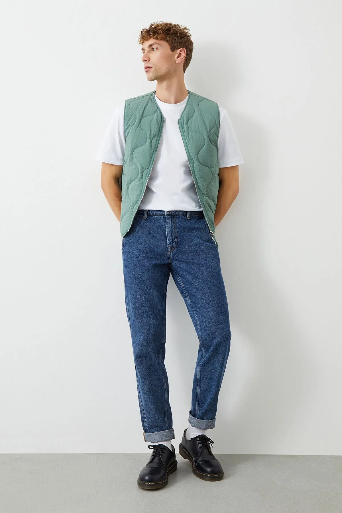 Vin Carrot Fit Vintage Wash Organic Fabric Men's Jeans