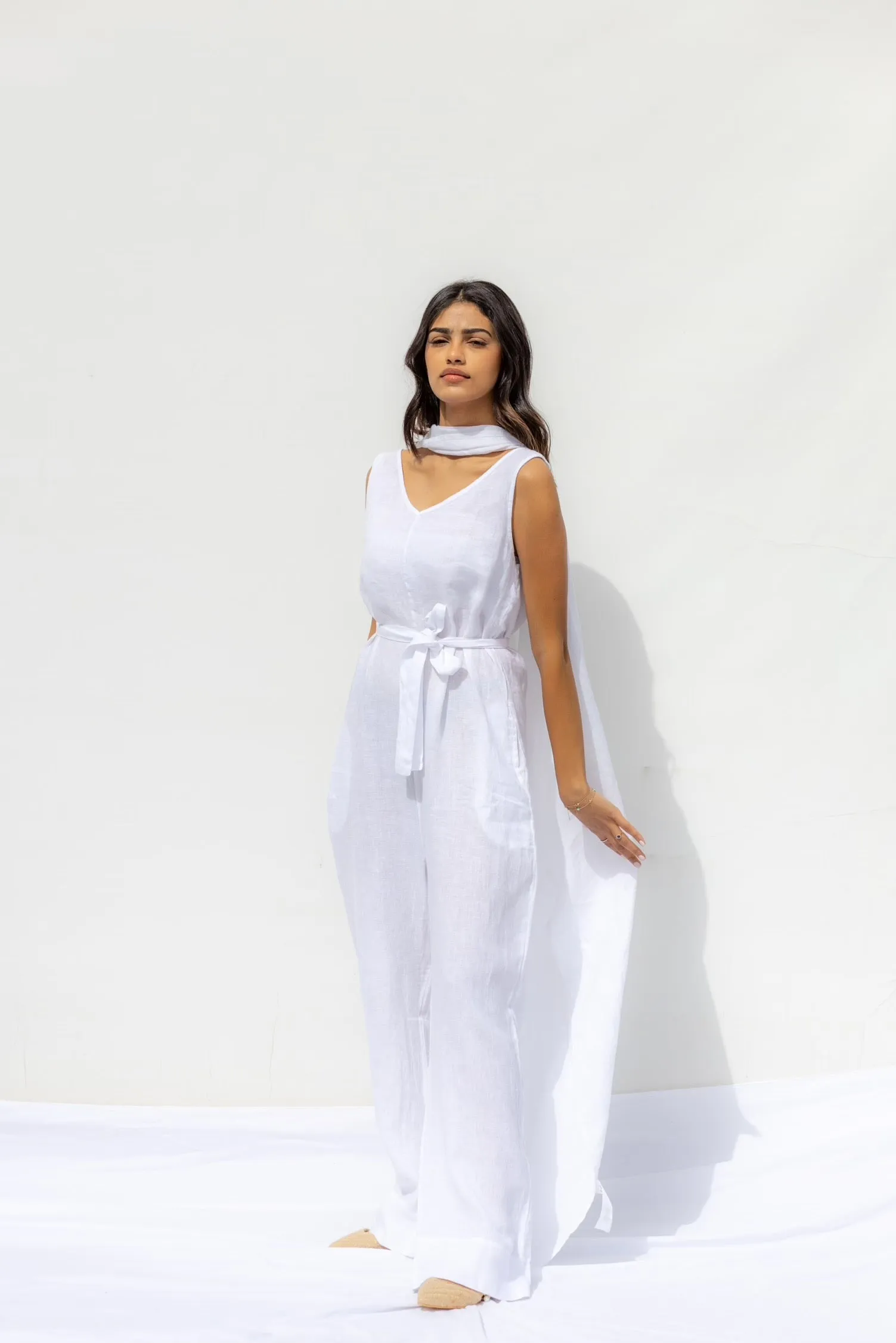 White Monaco Cape - Blanco